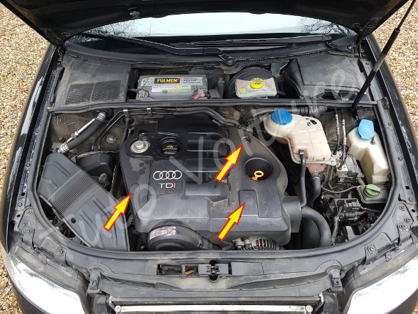 Cache moteur Audi A4 - Tutovoiture