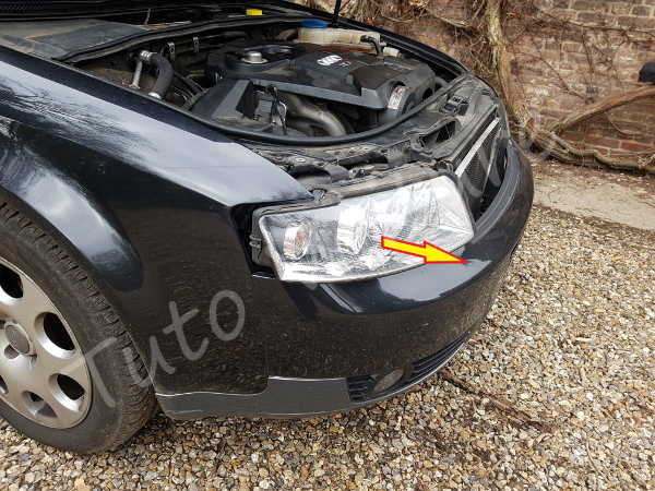 démonter, changer phare Peugeot 207 