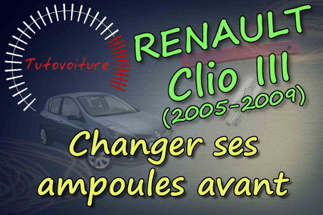 TUTO changer ampoule feux de croisement Clio 3 (how to change a clio 3's  headlight bulb) 