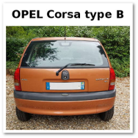 Opel Corsa B vue arrière