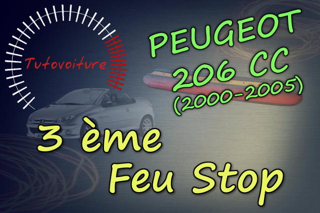 Haut Niveau 3 ème Troisième Feux Arrière Freinage Stop pour Peugeot 206 6350K5 