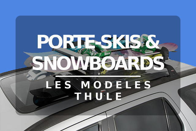 Porte-skis : Tous les porte-skis aluminium coulissants ou