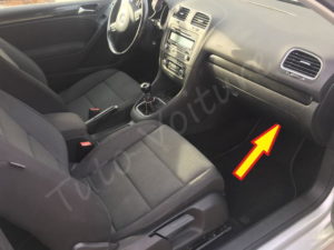 Filtre habitacle Volkswagen Golf Localisation filtre habitacle Volkswagen Golf